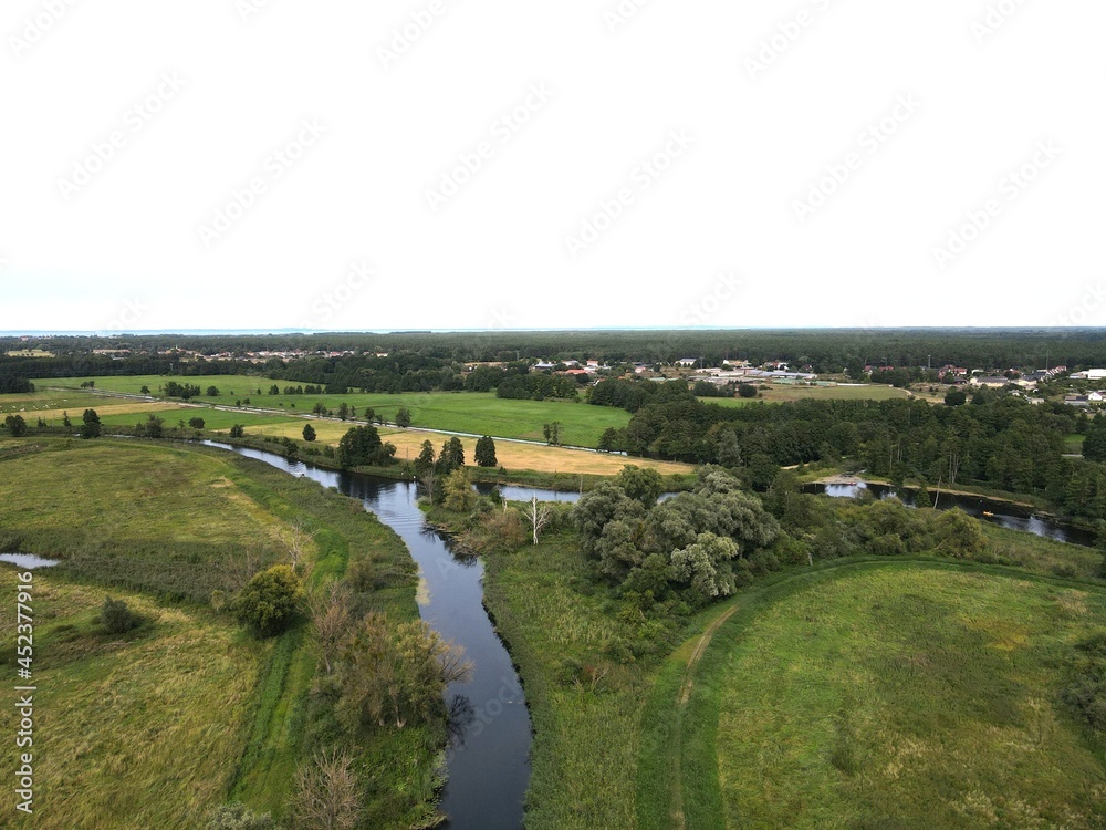 Fototapeta premium Eggesin, Zusammenfluss von Uecker und Randow