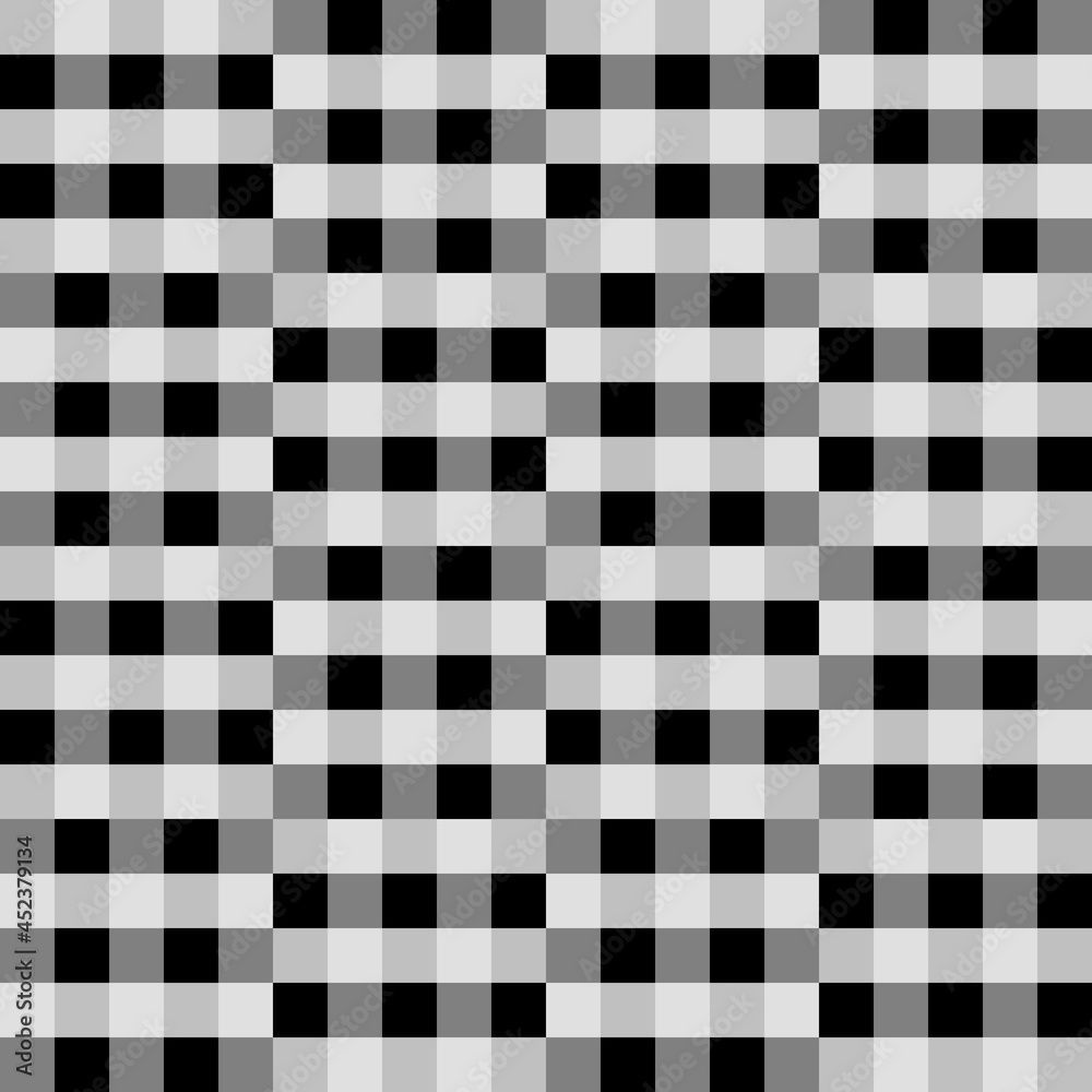 Abstract geometric black and white seamless pattern for web page, textures, card, poster, fabric, textile. Monochrome graphic repeating design. Modern minimalist stylish squared ornament.