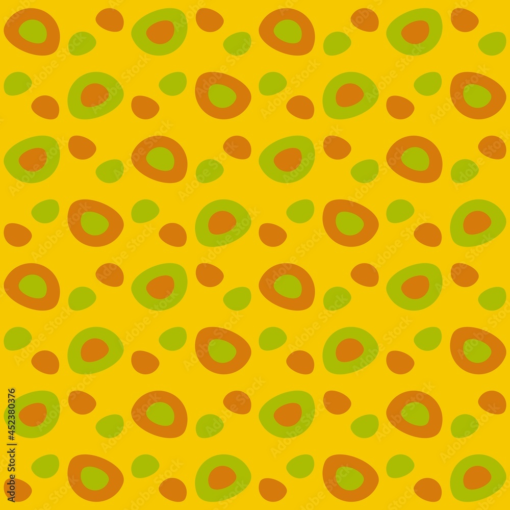 Rounded abstract seamless pattern - accent for any surfaces. Rounded abstract seamless pattern - accent for any surfaces.