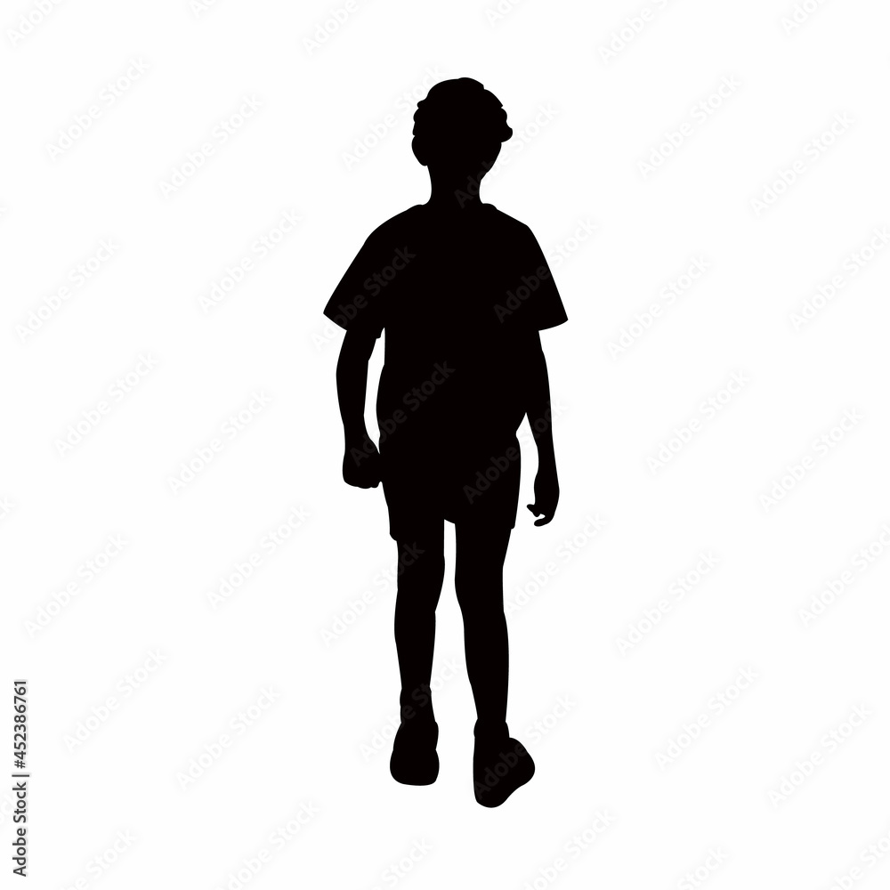 a boy walking body silhouette vector a boy walking body silhouette vector