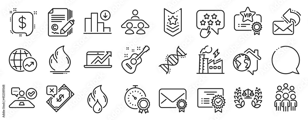 Set of Education icons, such as Interview job, Justice scales, Group people icons. Fire energy, Vip certificate, Best result signs. Work home, Chemistry dna, Guitar. Certificate. Vector Set of Education icons, such as Interview job, Justice scales, Group people icons. Fire energy, Vip certificate, Best result signs. Work home, Chemistry dna, Guitar. Certificate. Vector