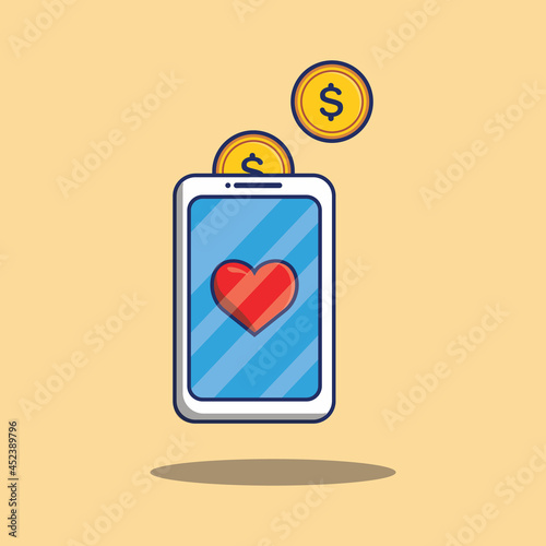 smartphone Money vector illustration design