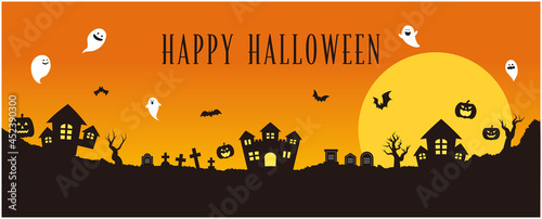 ハッピー　ハロウィン　背景　イメージ　イラスト