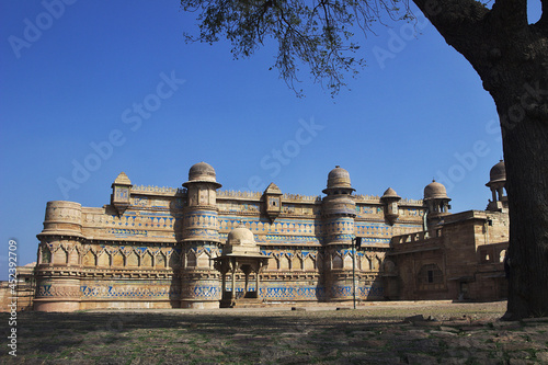 Picturesque Gwalior Fort in Gwalior, Madhya Pradesh, India, Asia
