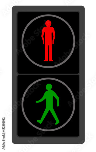 A pelican crossing signal