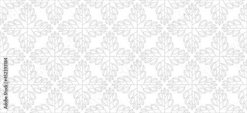 white background seamless pattern with leaf texture