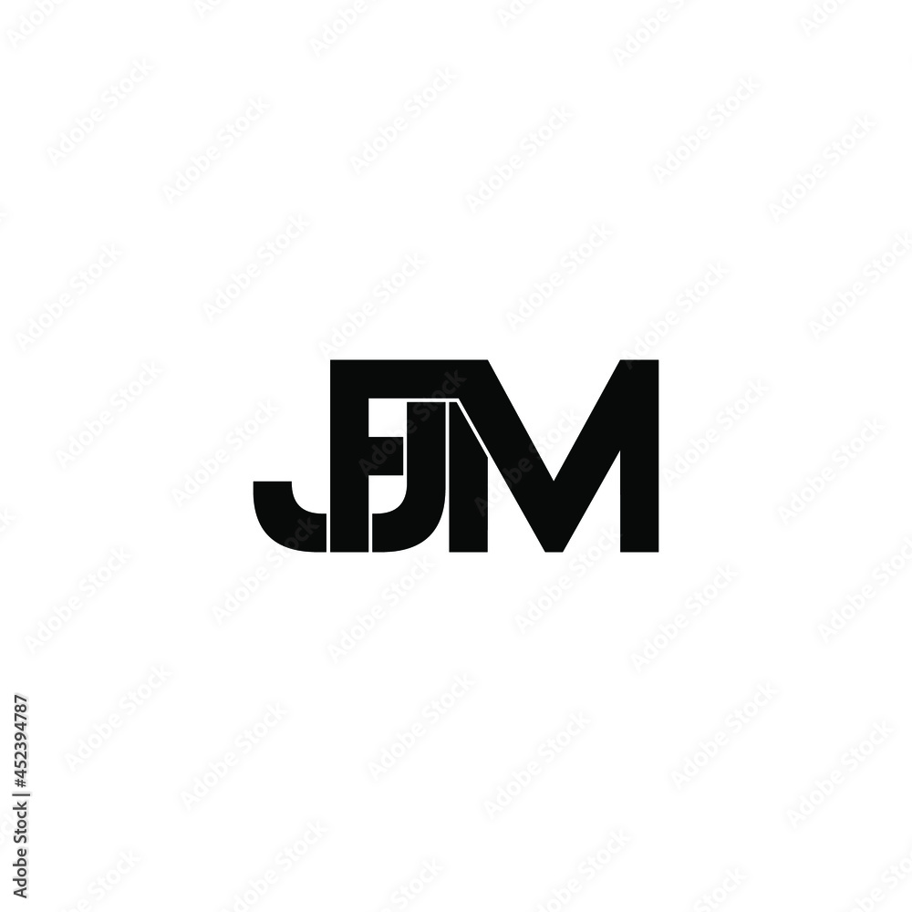 fjm initial letter monogram logo design fjm initial letter monogram logo design