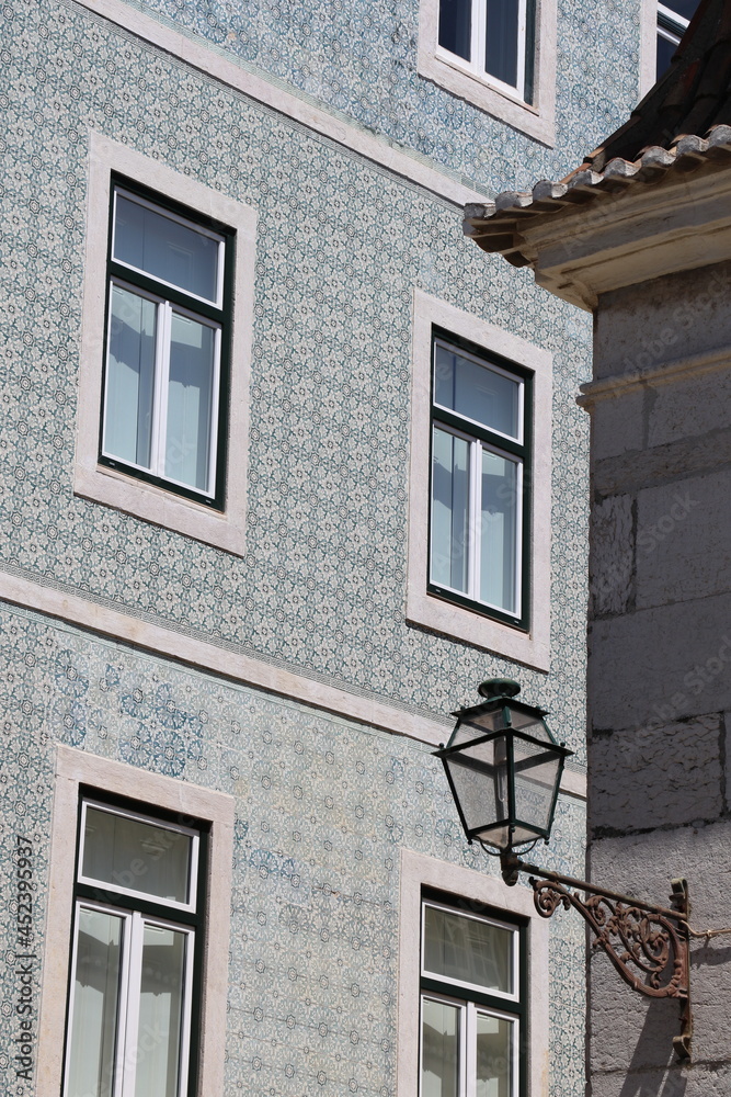 Façade d’immeuble à Lisbonne, Portugal