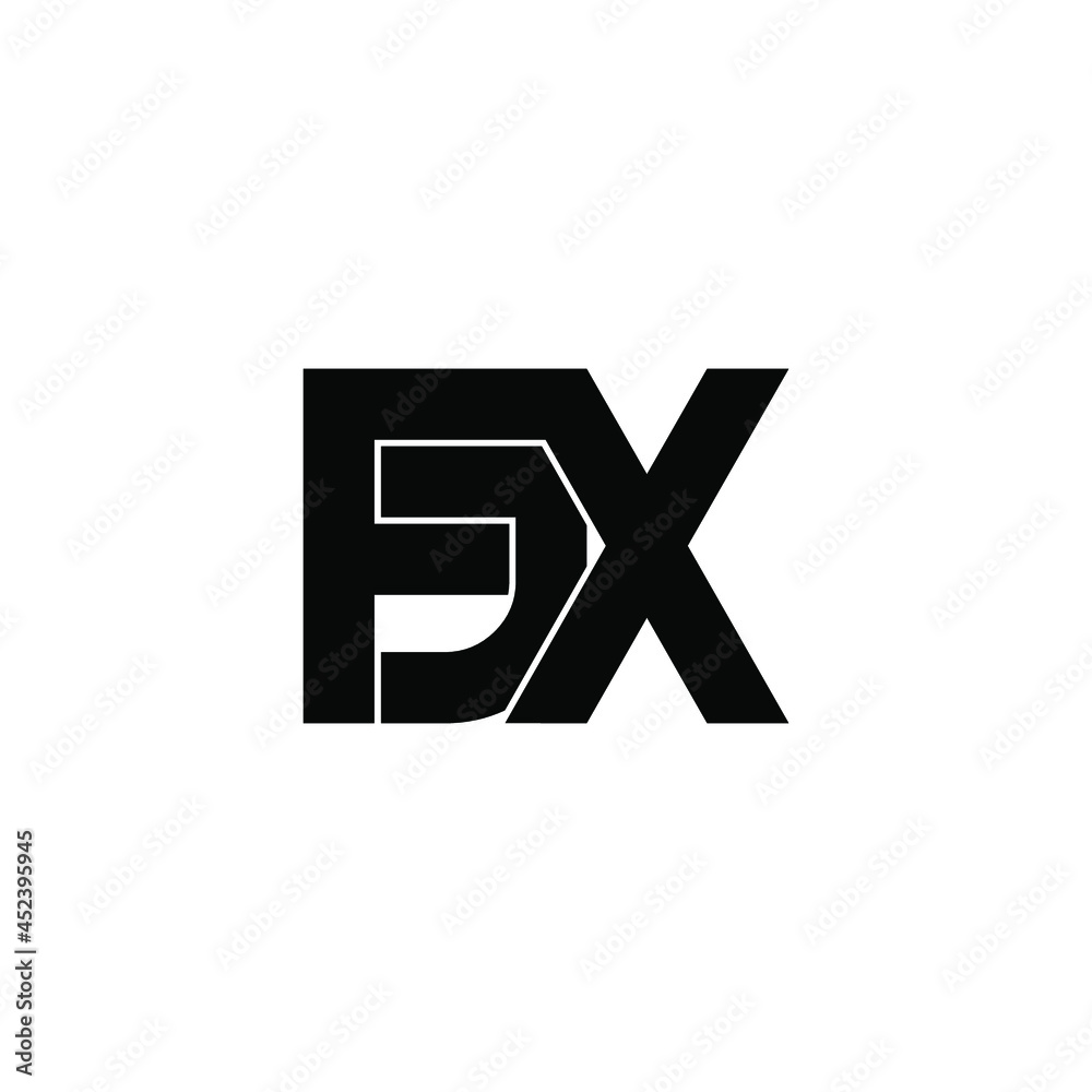 fjx initial letter monogram logo design fjx initial letter monogram logo design