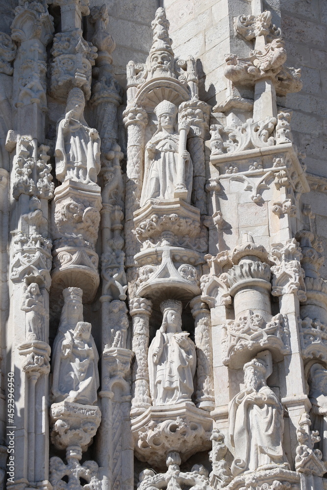 Détail du Monastère des Hiéronymites à Lisbonne, Portugal