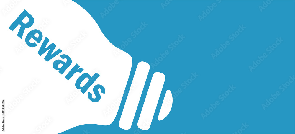 Fototapeta premium Rewards in lamp background illustration