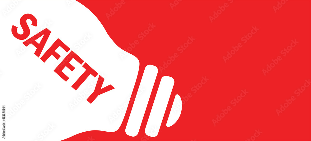 Fototapeta premium Safety in lamp background illustration