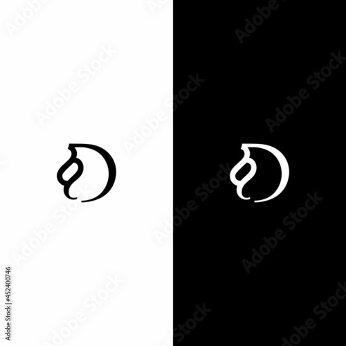 letter D creative unique logo