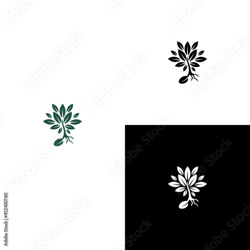 seed plant creative unique logo
