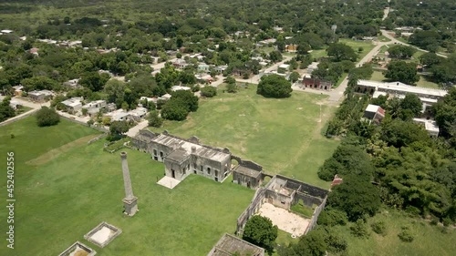 View of abandoned hacienda of Yaxcopoil in Yucatan photo