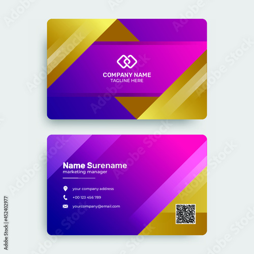 Luxury and elegant business card design print template