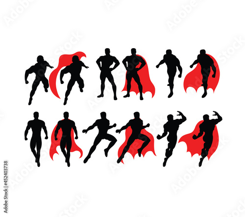 Strongman Silhouettes, art vector design	