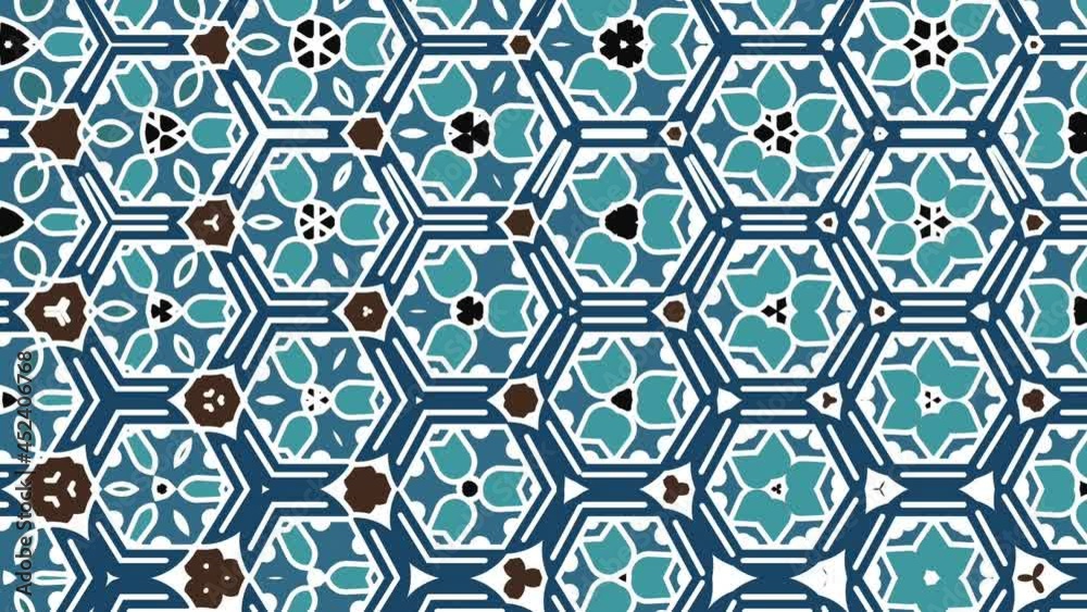 Kaleidoscopic video background loop animation pattern. Modern abstract kaleidoscope motion design
Kaleidoscopic video background loop animation pattern. Modern abstract kaleidoscope motion design