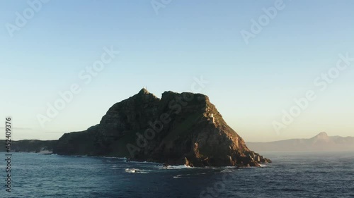 Cape point at sunrise on a misty morning.