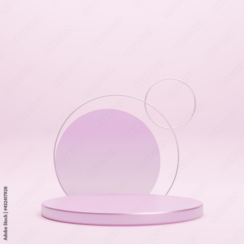 Abstract geometric blank empty space minimal product cosmetic advertising luxury cylinder platform podiums stand show display mock up. pastel colour background studio. 3d rendering.
