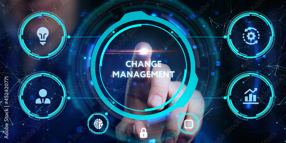 CHANGE MANAGEMENT, business concept. Business, Technology, Internet and network concept. CHANGE MANAGEMENT, business concept. Business, Technology, Internet and network concept.