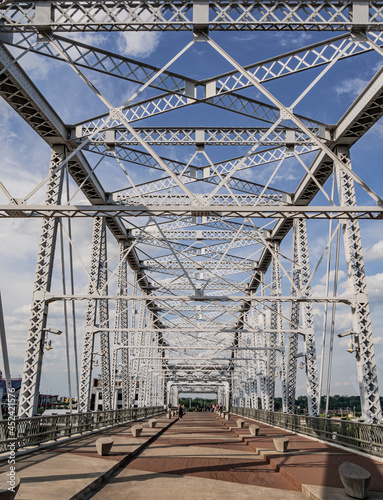 John Seigenthaler Pedestrian Bridge in Nashville - NASHVILLE, TENNESSEE - JUNE 15, 2019 photo