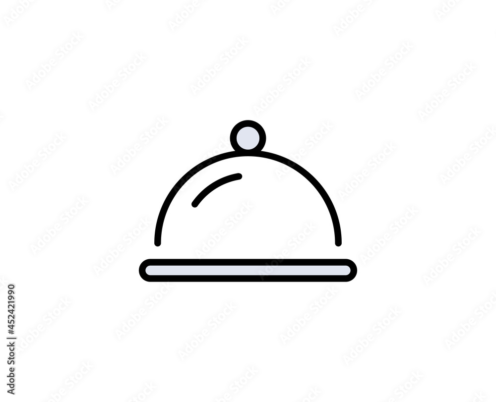 Tray flat icon. Single high quality outline symbol for web design or mobile app. Holidays thin line signs for design logo, visit card, etc. Outline pictogram EPS10 Tray flat icon. Single high quality outline symbol for web design or mobile app. Holidays thin line signs for design logo, visit card, etc. Outline pictogram EPS10