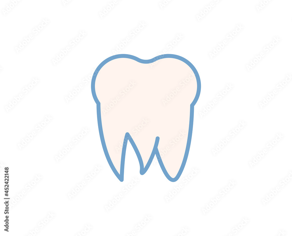 Teeth flat icon. Thin line signs for design logo, visit card, etc. Single high-quality outline symbol for web design or mobile app. Medical outline pictogram. Teeth flat icon. Thin line signs for design logo, visit card, etc. Single high-quality outline symbol for web design or mobile app. Medical outline pictogram.