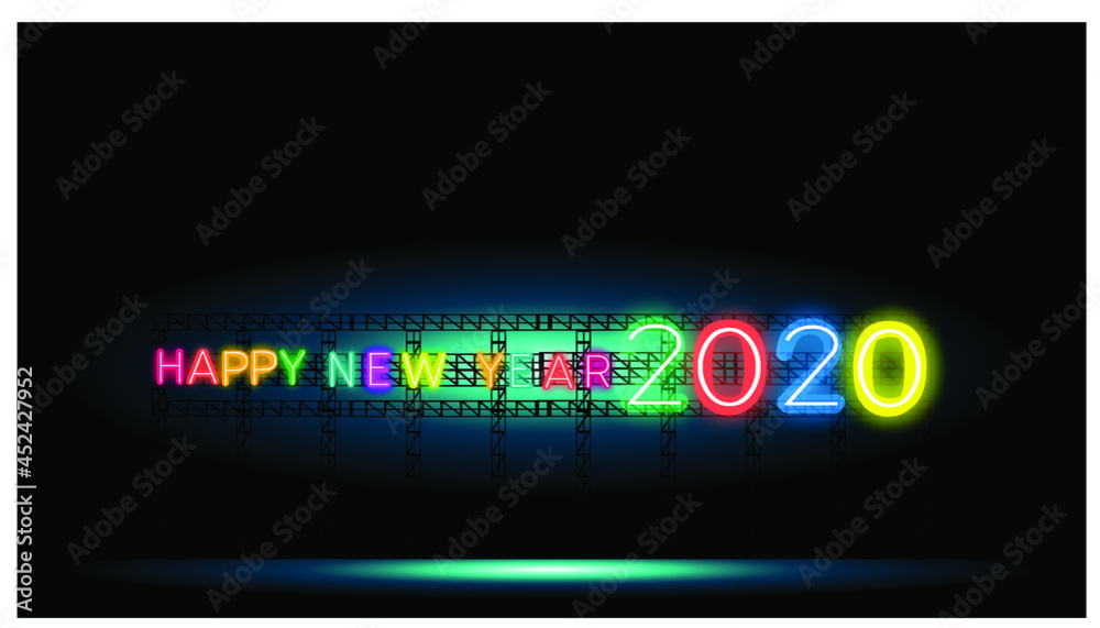 Happy New Year logo text,design card, banner,Vector illustration. Happy New Year logo text,design card, banner,Vector illustration.