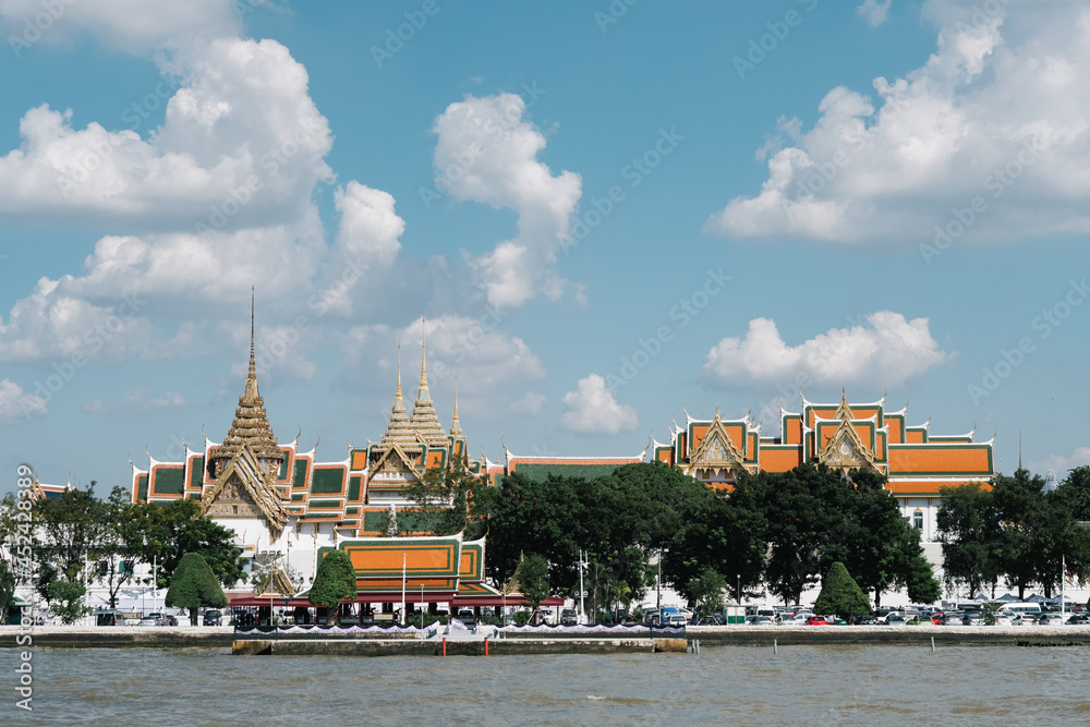 Naklejka premium panorama of Thai Temple Bangkok Thailand