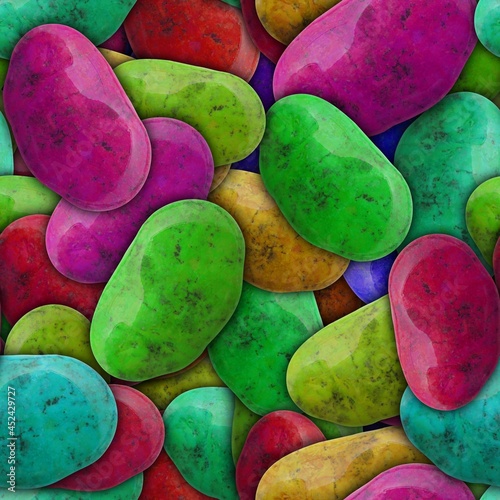 Wet sea stones background. ...