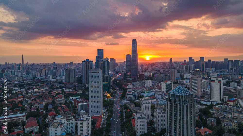 Naklejka premium Summer Sunset 