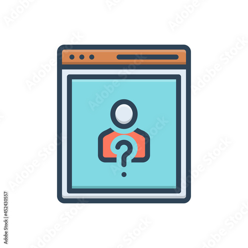 Color illustration icon for  requirement