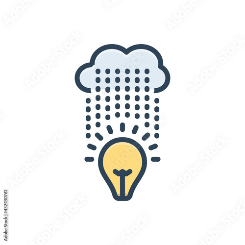 Color illustration icon for cope