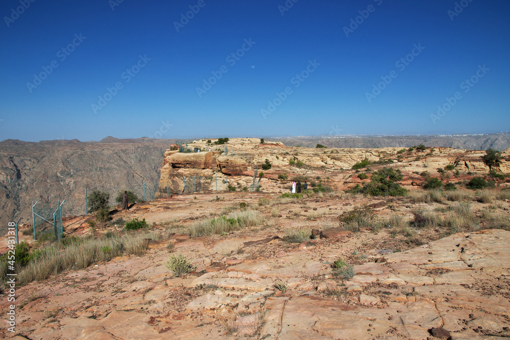 The canyon of Asir region, the view from the viewpoint, Saudi Arabia The canyon of Asir region, the view from the viewpoint, Saudi Arabia