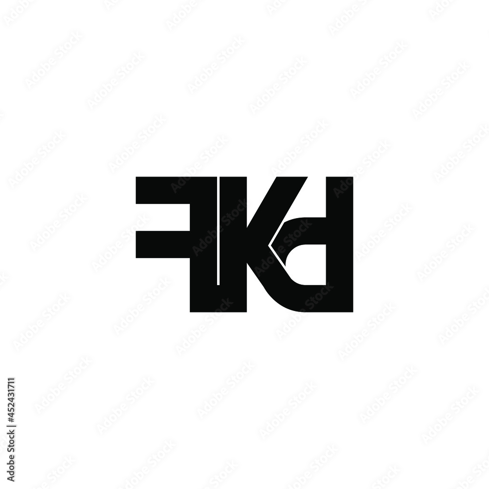 fkd letter initial monogram logo design fkd letter initial monogram logo design