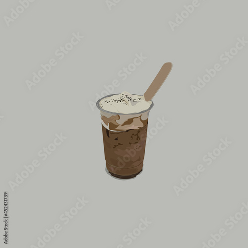 cup of coffee with a spoon