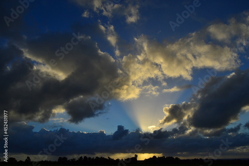 clouds over sunset