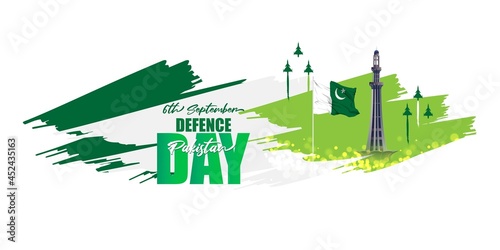 Vector illustration of Pakistan defence day, 6th September