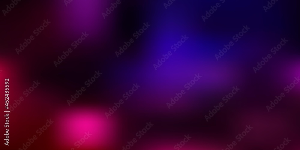 Dark pink, blue vector blurred pattern.