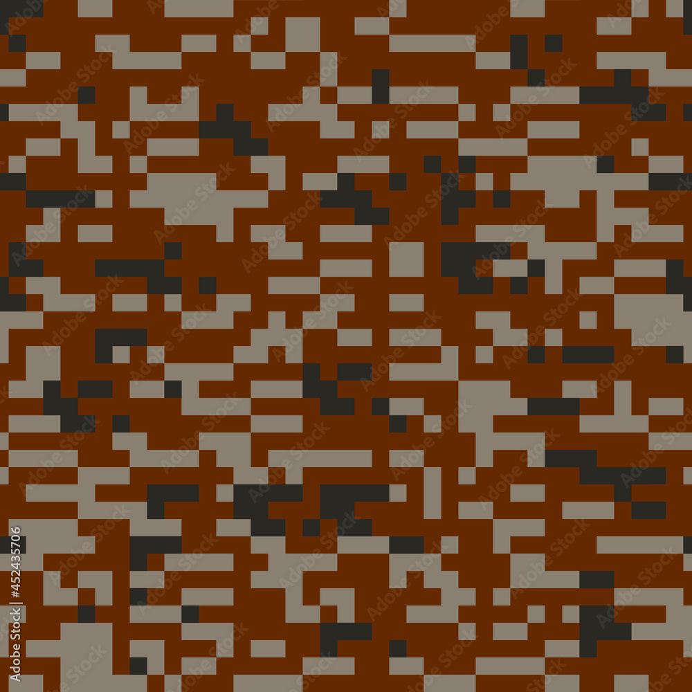 Pixel camouflage print. Vector. Disguise. Clothing. Pixel camouflage print. Vector. Disguise. Clothing.