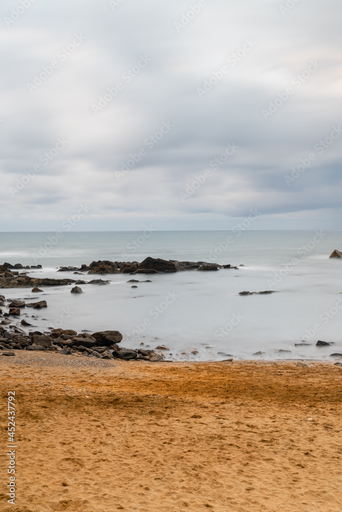 Mutriku beach in the Basque Country