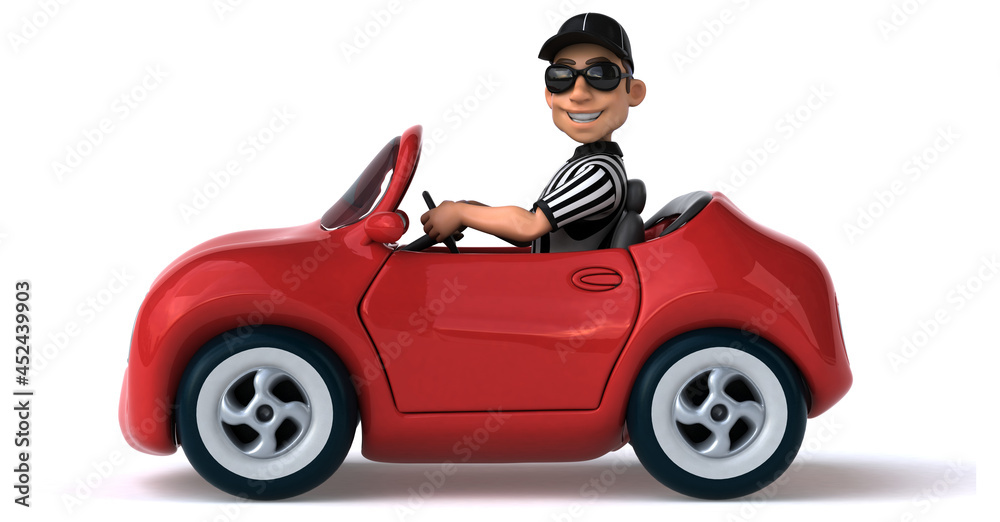 Fun 3D Illustration of an american Referee Fun 3D Illustration of an american Referee