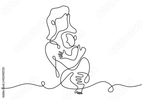 Continuous one line drawing...