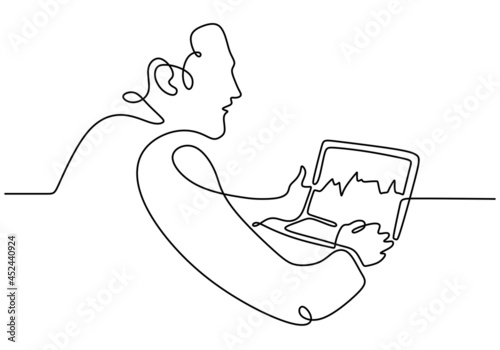 continuous line drawing of ...