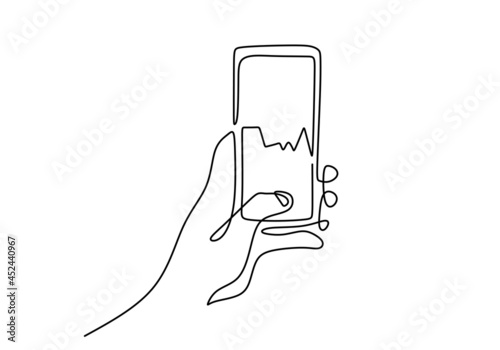 Continuous one line drawing...