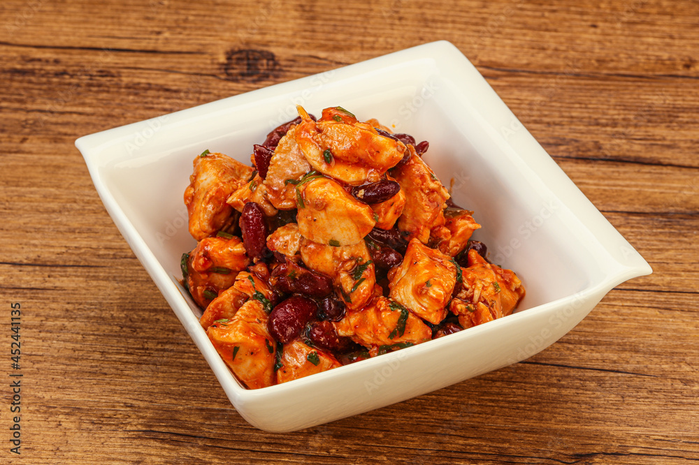Roasted Chicken breast with bean Roasted Chicken breast with bean