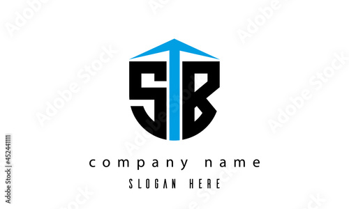 SB shield creative latter logo vector