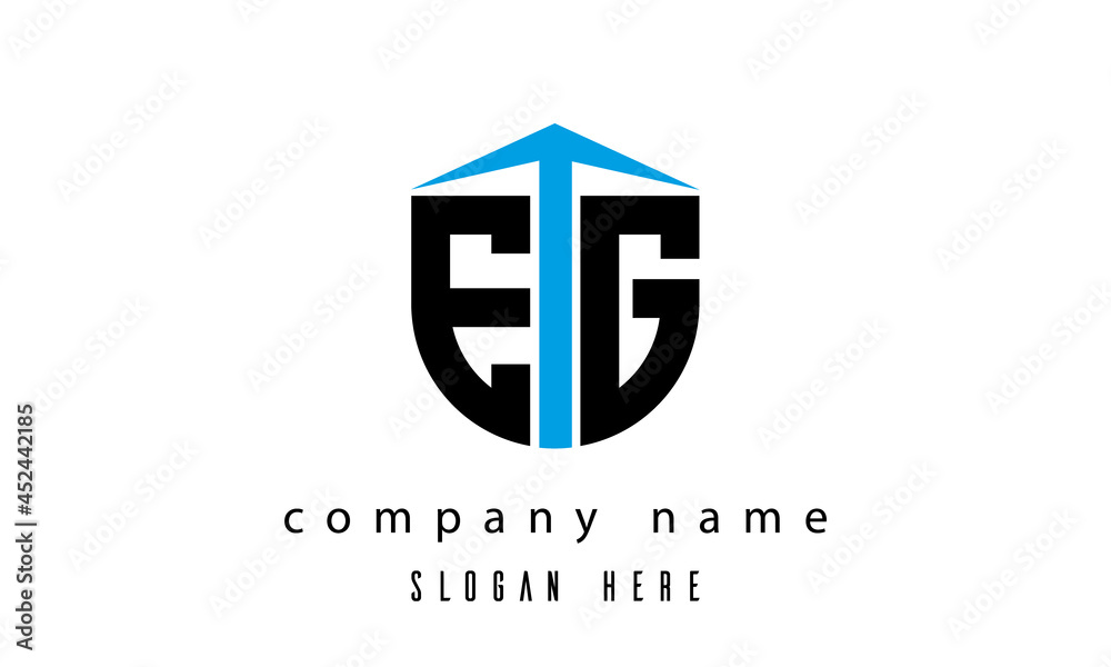 EG shield creative latter logo vector EG shield creative latter logo vector