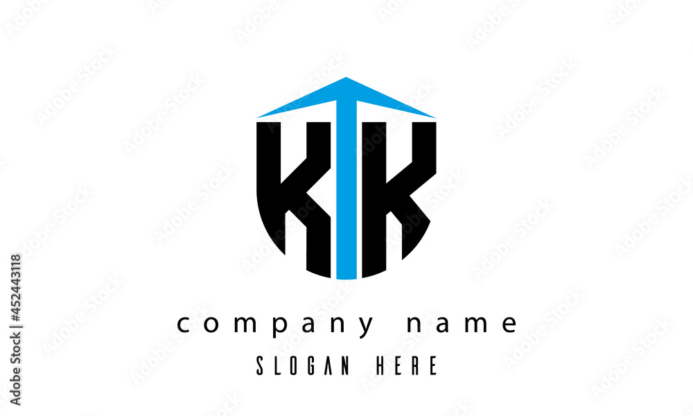 KK shield creative latter logo vector KK shield creative latter logo vector
